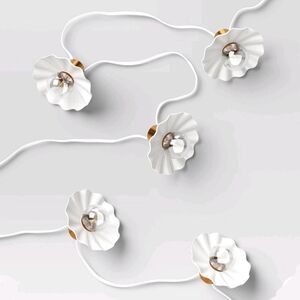 Studio McGee White and Gold Floral String Lights